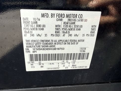 Used 2017 Ford Explorer XLT AWD/4WD image 30