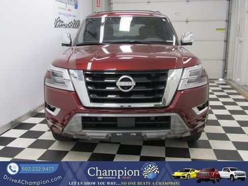 Used 2023 Nissan Armada Platinum w/ Captain's Chairs Package AWD/4WD image 2