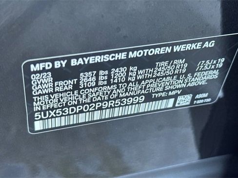 Used 2023 BMW X3 xDrive30i w/ Convenience Package image 56