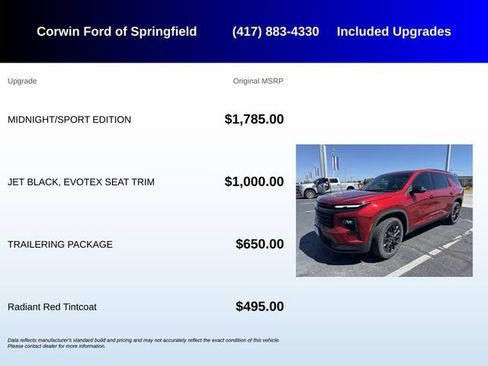 Used 2024 Chevrolet Traverse LT w/ Midnight/Sport Edition FWD image 5