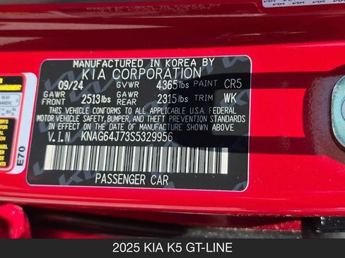 Used 2025 Kia K5 GT-Line FWD image 25