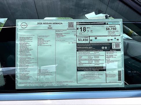 New 2026 Nissan Armada SV RWD image 19