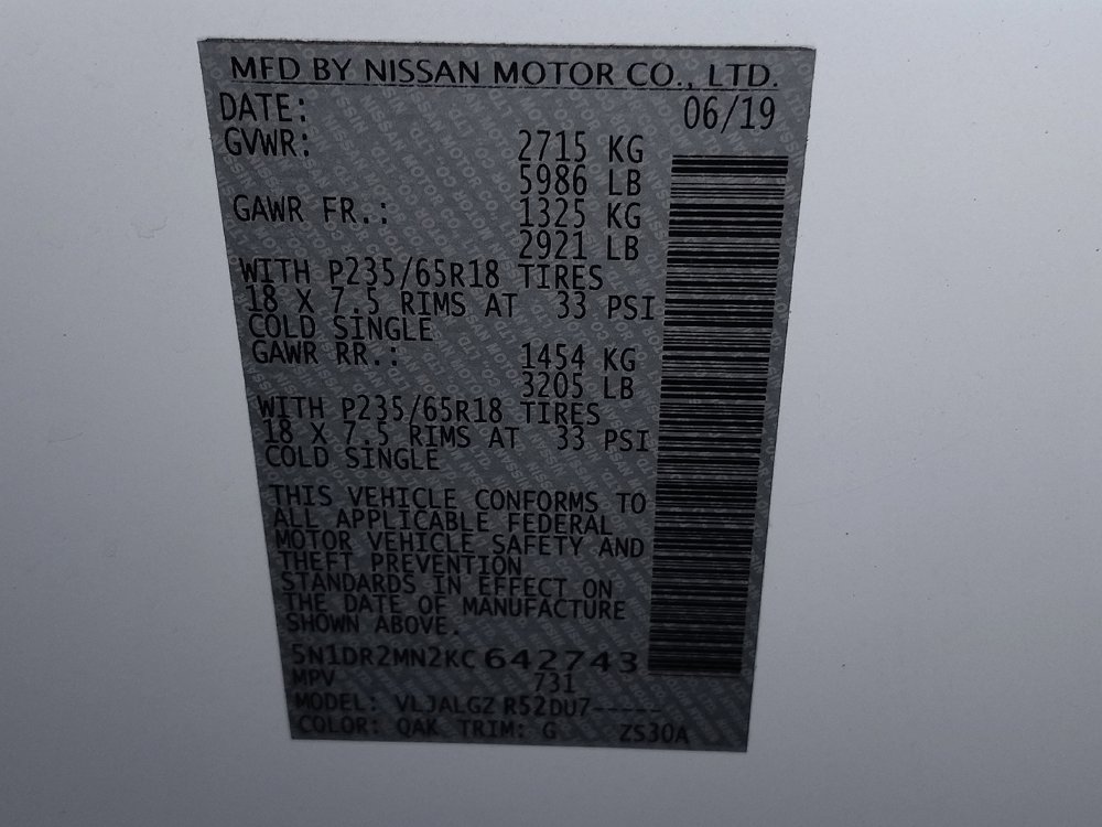 Used 2019 Nissan Pathfinder SL FWD image 33