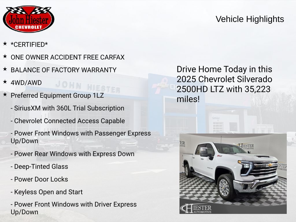 Used 2025 Chevrolet Silverado 2500 LTZ w/ LTZ Plus Package AWD/4WD image 7