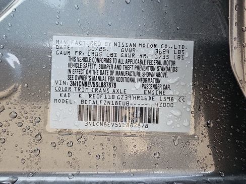 New 2025 Nissan Versa SV w/ Trunk Package image 37