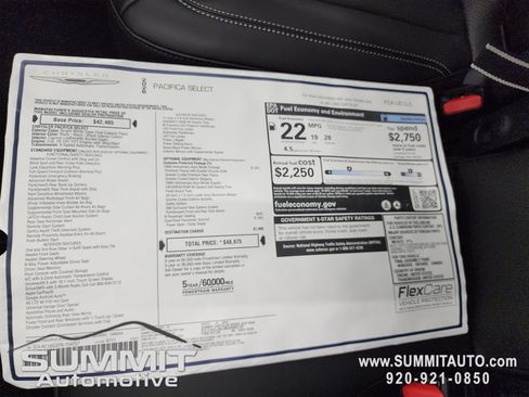 New 2026 Chrysler Pacifica Select image 40