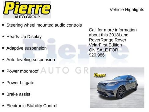 Used 2018 Land Rover Range Rover Velar AWD/4WD image 12