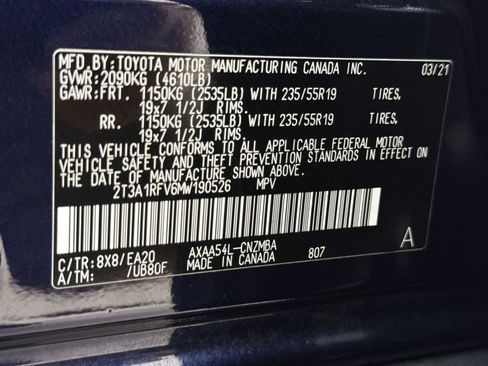 Used 2021 Toyota RAV4 XLE Premium AWD/4WD image 42