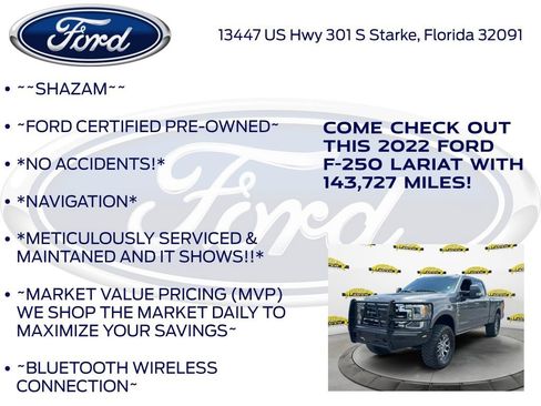 Certified 2022 Ford F250 Lariat w/ Lariat Ultimate Package AWD/4WD image 6
