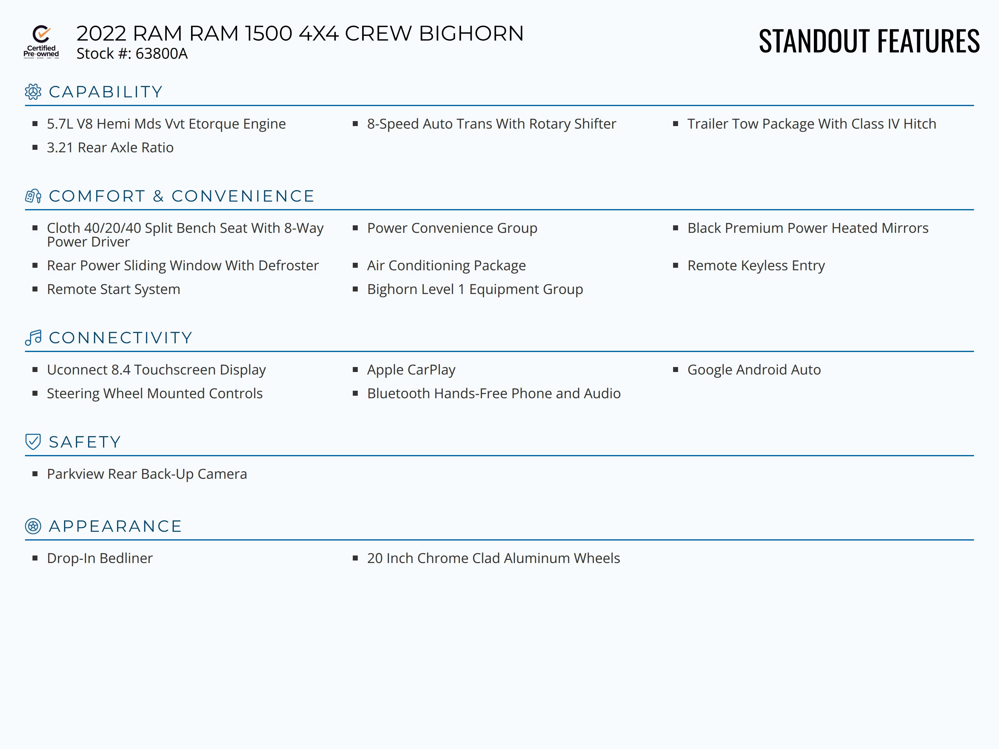 Certified 2022 RAM 1500 Big Horn AWD/4WD image 2
