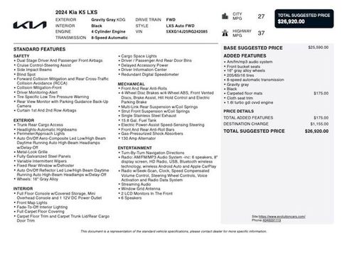 Used 2024 Kia K5 LXS FWD image 4