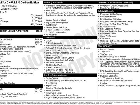Used 2023 MAZDA CX-5 Carbon Edition AWD/4WD image 10