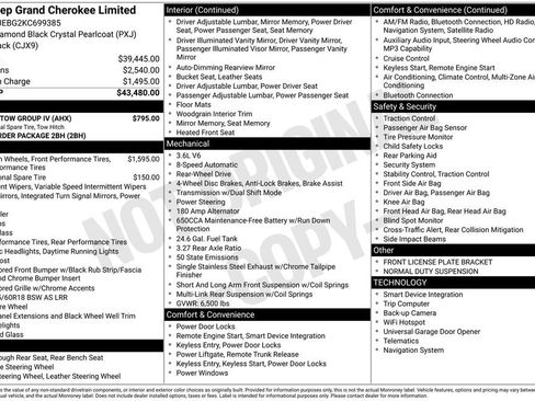 Used 2019 Jeep Grand Cherokee Limited w/ Trailer Tow Group IV RWD image 6