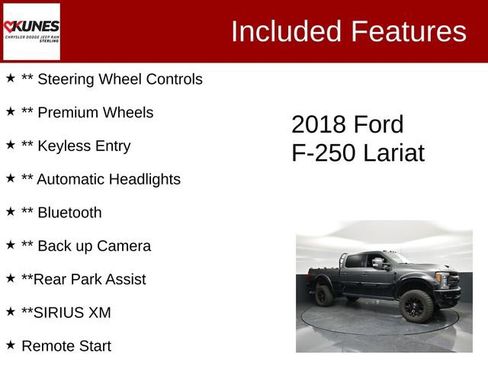 Used 2018 Ford F250 Lariat w/ Lariat Ultimate Package AWD/4WD image 4