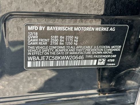 Used 2019 BMW 540i xDrive w/ M Sport Package AWD/4WD image 16