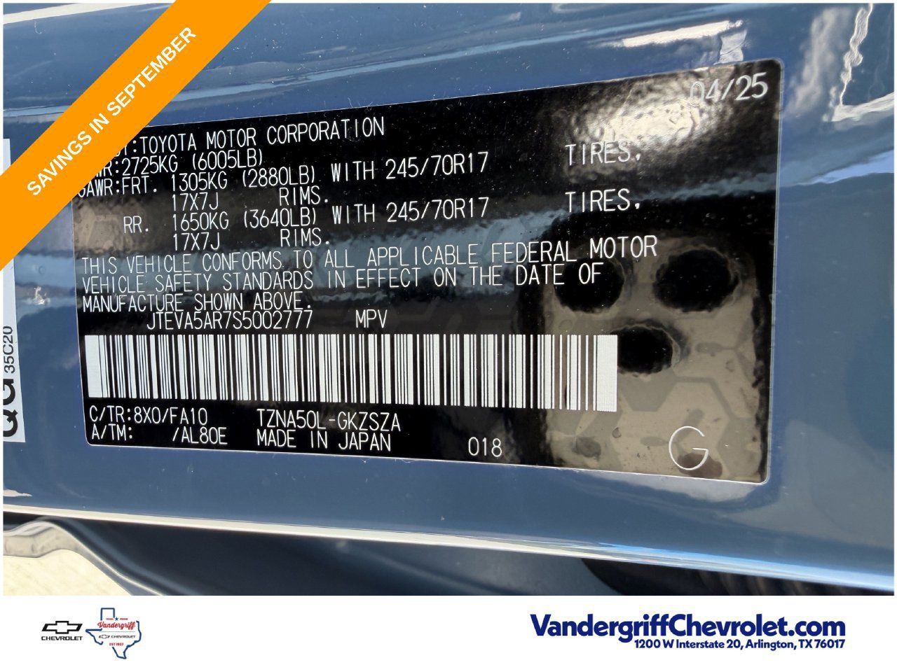 Used 2025 Toyota 4Runner SR5 RWD image 26