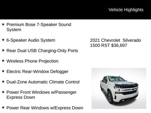 Used 2021 Chevrolet Silverado 1500 RST w/ Convenience Package II image 8