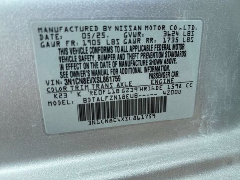 Used 2025 Nissan Versa SV FWD image 26