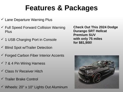 Used 2024 Dodge Durango SRT Hellcat AWD/4WD image 13