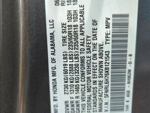 Used 2019 Honda Odyssey EX-L image 24