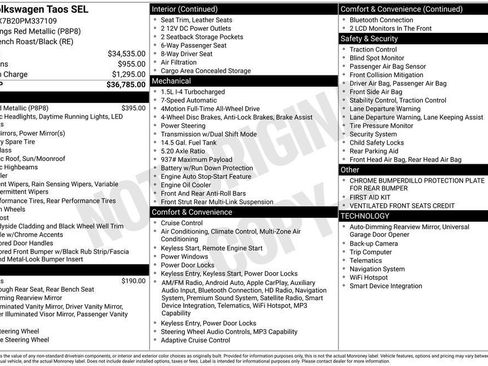 Certified 2023 Volkswagen Taos SEL image 27