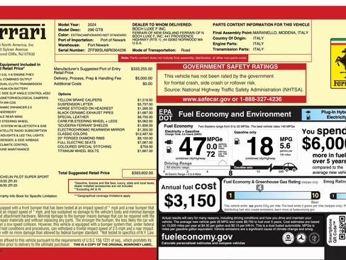 Certified 2024 Ferrari 296 GTB Base image 26