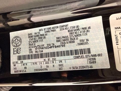 Used 2023 Ford F150 Lariat w/ Equipment Group 502A High AWD/4WD image 62