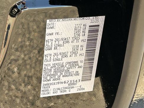 New 2026 Nissan Frontier SV w/ SV Convenience Package image 20