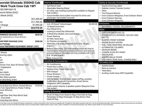 New 2024 Chevrolet Silverado 3500 W/T w/ WT Convenience Package image 3