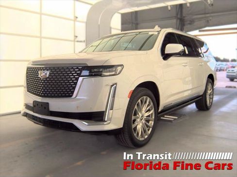 Used 2021 Cadillac Escalade ESV Premium Luxury w/ Driver Assist Tech Package RWD image 1