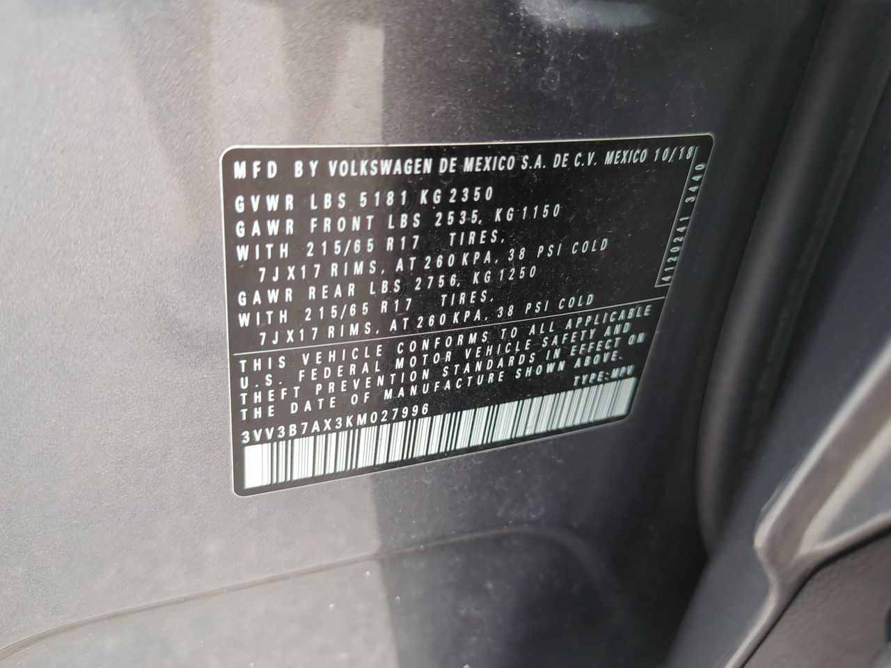 Used 2019 Volkswagen Tiguan SE w/ Panoramic Sunroof Package FWD image 22