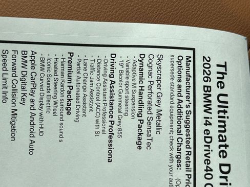 New 2026 BMW i4 eDrive40 w/ Premium Package image 56