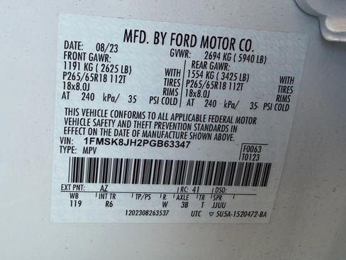 Used 2023 Ford Explorer Timberline AWD/4WD image 29