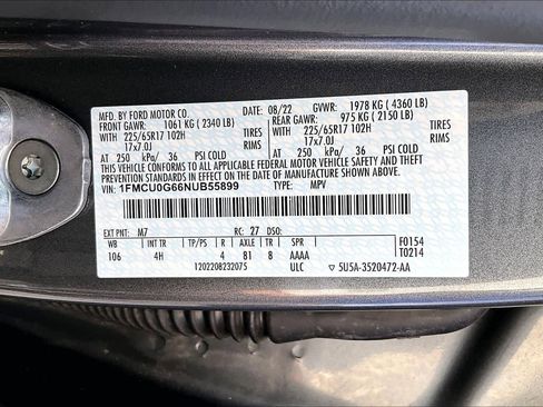 Used 2022 Ford Escape SE FWD image 35