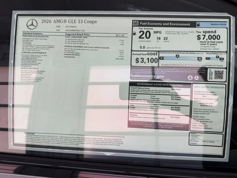New 2026 Mercedes-Benz GLE 53 AMG 4MATIC Coupe image 33