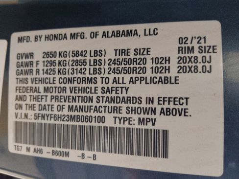 Used 2021 Honda Pilot Special Edition image 33