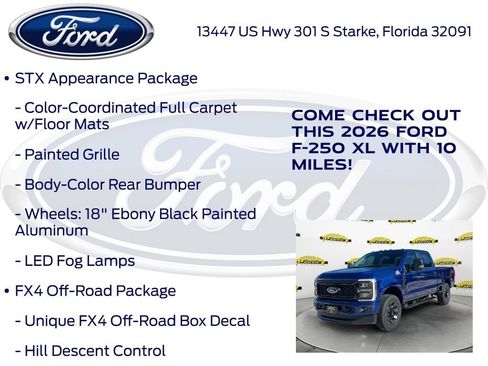 New 2026 Ford F250 XL w/ STX Appearance Package image 15