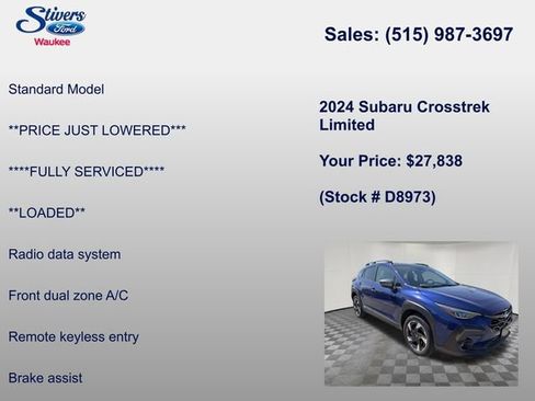 Used 2024 Subaru Crosstrek 2.5i Limited AWD/4WD image 8