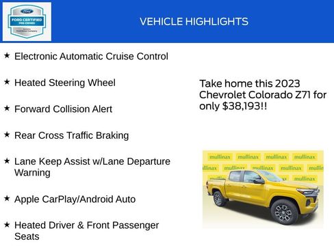 Used 2023 Chevrolet Colorado Z71 w/ Z71 Convenience Package 2 AWD/4WD image 20