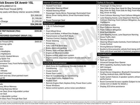Used 2024 Buick Encore GX Avenir w/ LPO, Road Trip Package FWD image 4