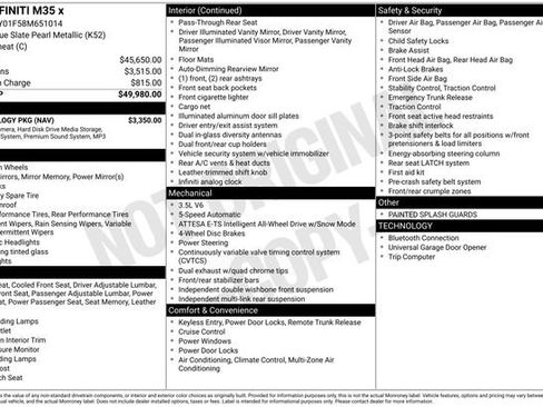 Used 2008 INFINITI M35 x w/ Technology Pkg image 22