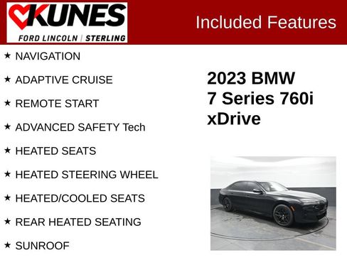 Used 2023 BMW 760i xDrive w/ Executive Package AWD/4WD image 2