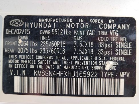 Used 2017 Hyundai Santa Fe SE w/ SE Premium Package 02 image 33