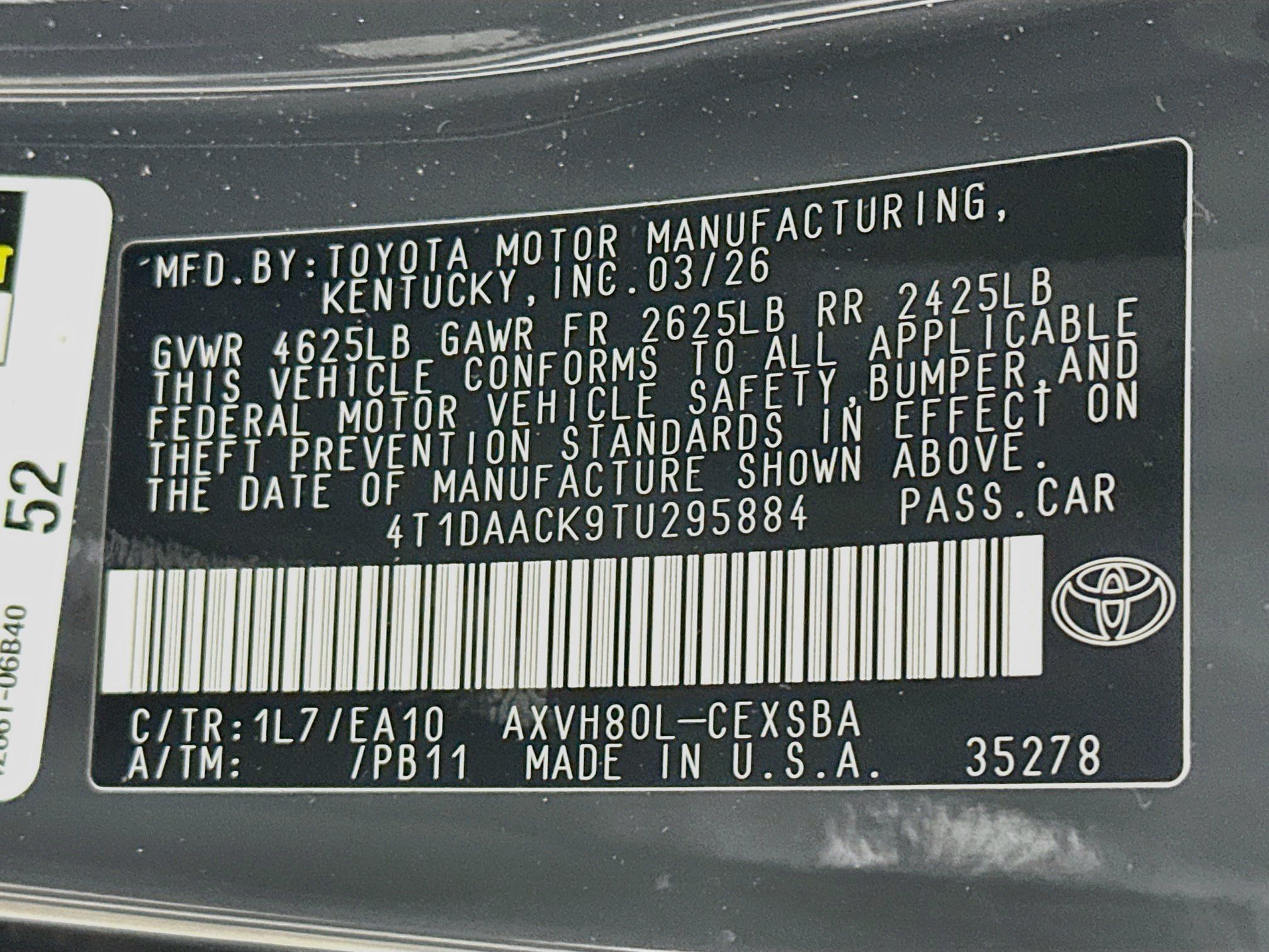 Used 2026 Toyota Camry SE FWD image 12