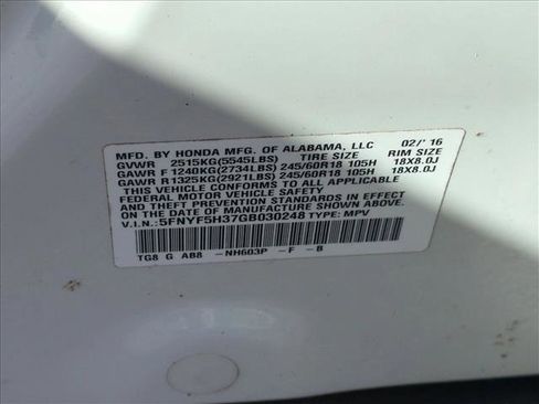 Used 2016 Honda Pilot EX image 24