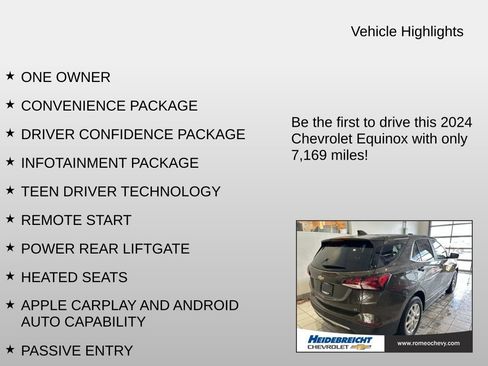 Used 2024 Chevrolet Equinox LT w/ LPO, Floor Liner Package image 6