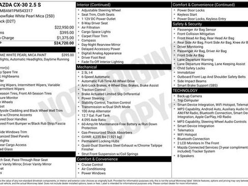 Used 2023 MAZDA CX-30 AWD 2.5 S image 1