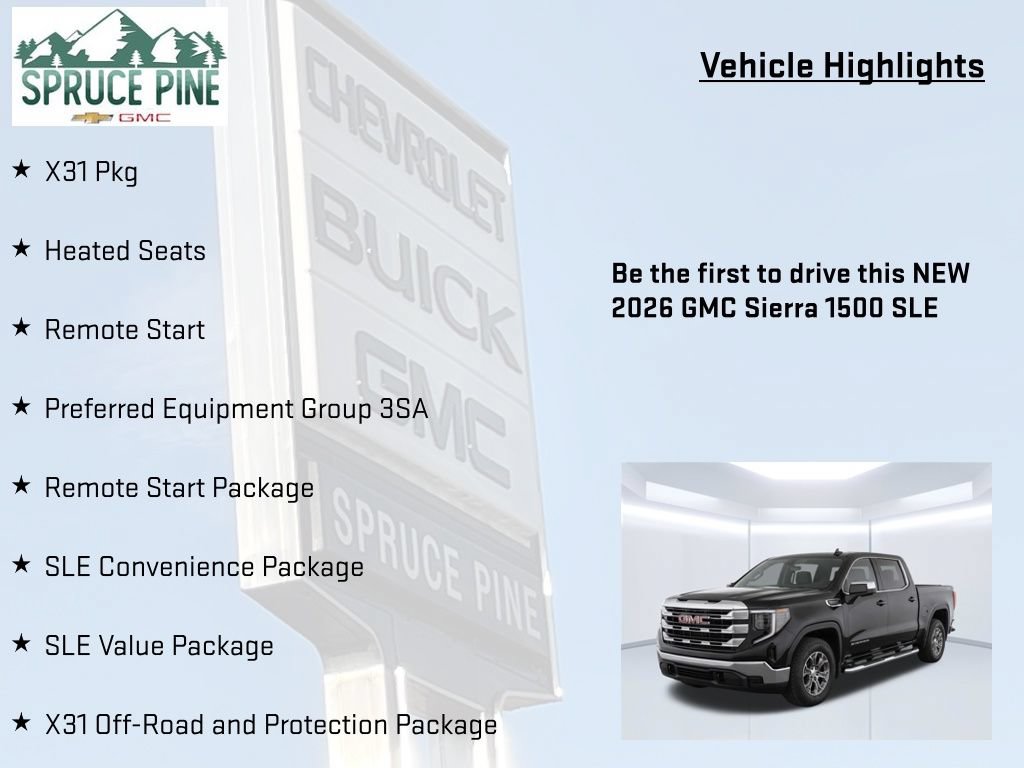 New 2026 GMC Sierra 1500 SLE AWD/4WD image 5