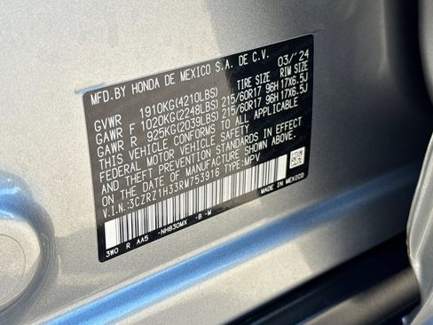 Certified 2024 Honda HR-V LX image 35