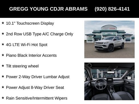 New 2026 Jeep Compass Latitude w/ Quick Order Package 29K image 33